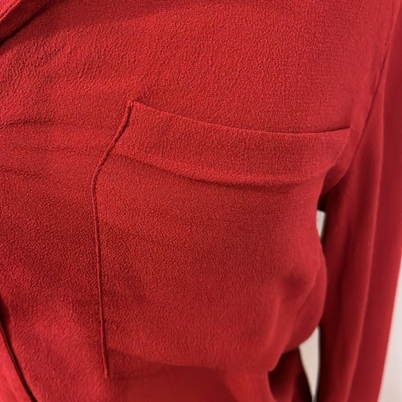 WILFRED FREE Red Button Front Blouse size Small - Picture 4 of 12